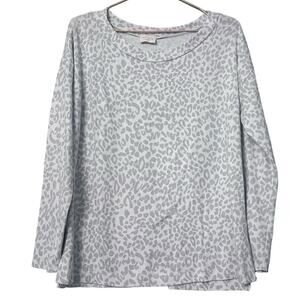 143 Story by Line up animal print lightweight sweatshirt size small